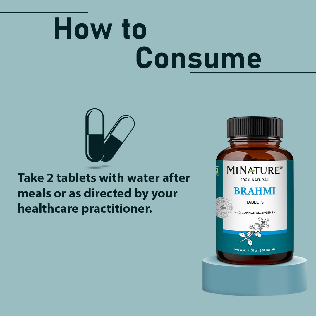 Brahmi Tablets - 90 Tablets, 1000 mg |45 Days Supply | by mi Nature | 100% Natural Brahmi Tablets | Vegan | Bacopa Monnieri | from India - Image 5