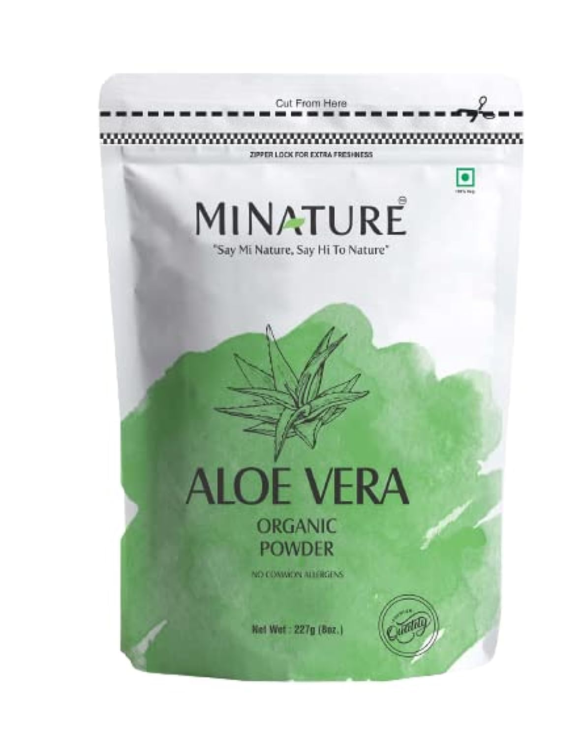 Hair care combo by minature | Set of Aloe Vera Powder & Hibiscus Powder | 227g Each | Pure & Natural | Free From Chemical & Preservatives - Image 5