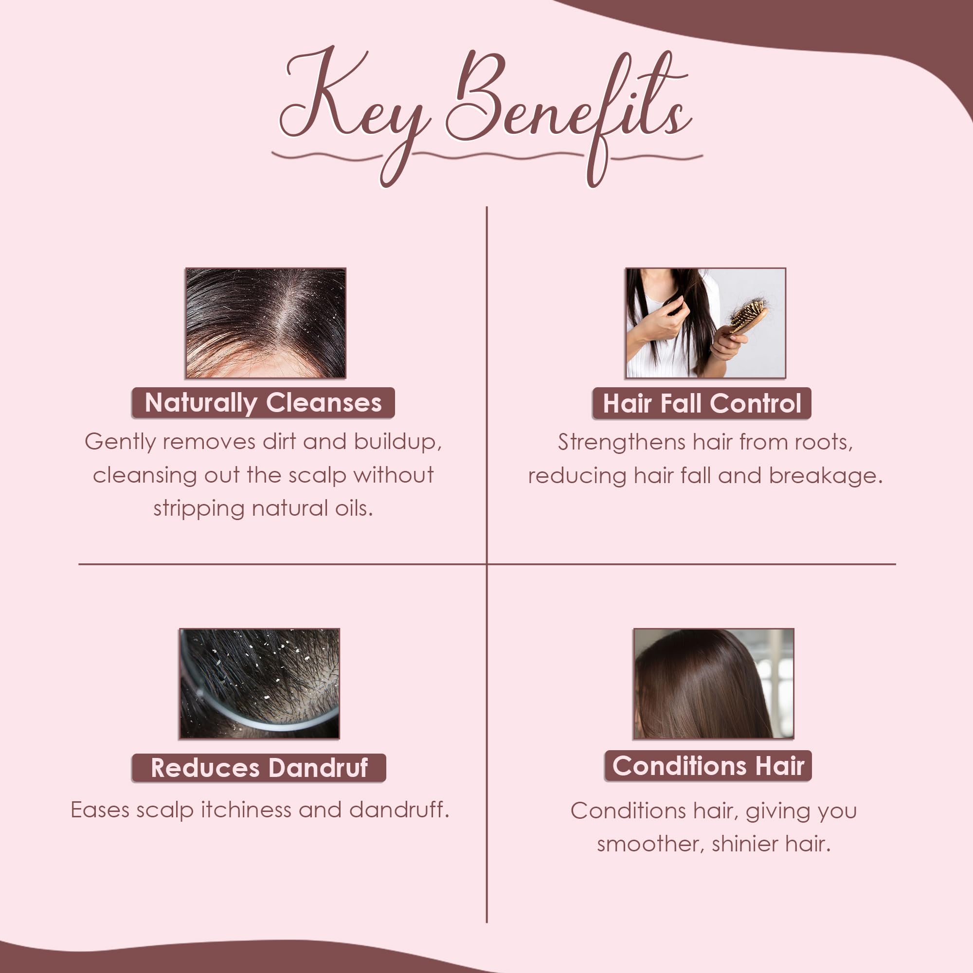 mi nature Aritha (Sapindus Laurifolia) Powder/Soap Nut Powder - USDA NOP Certified Organic Hair Conditioner for Silky Hair from India (227g / 1/2 lb) - Image 3