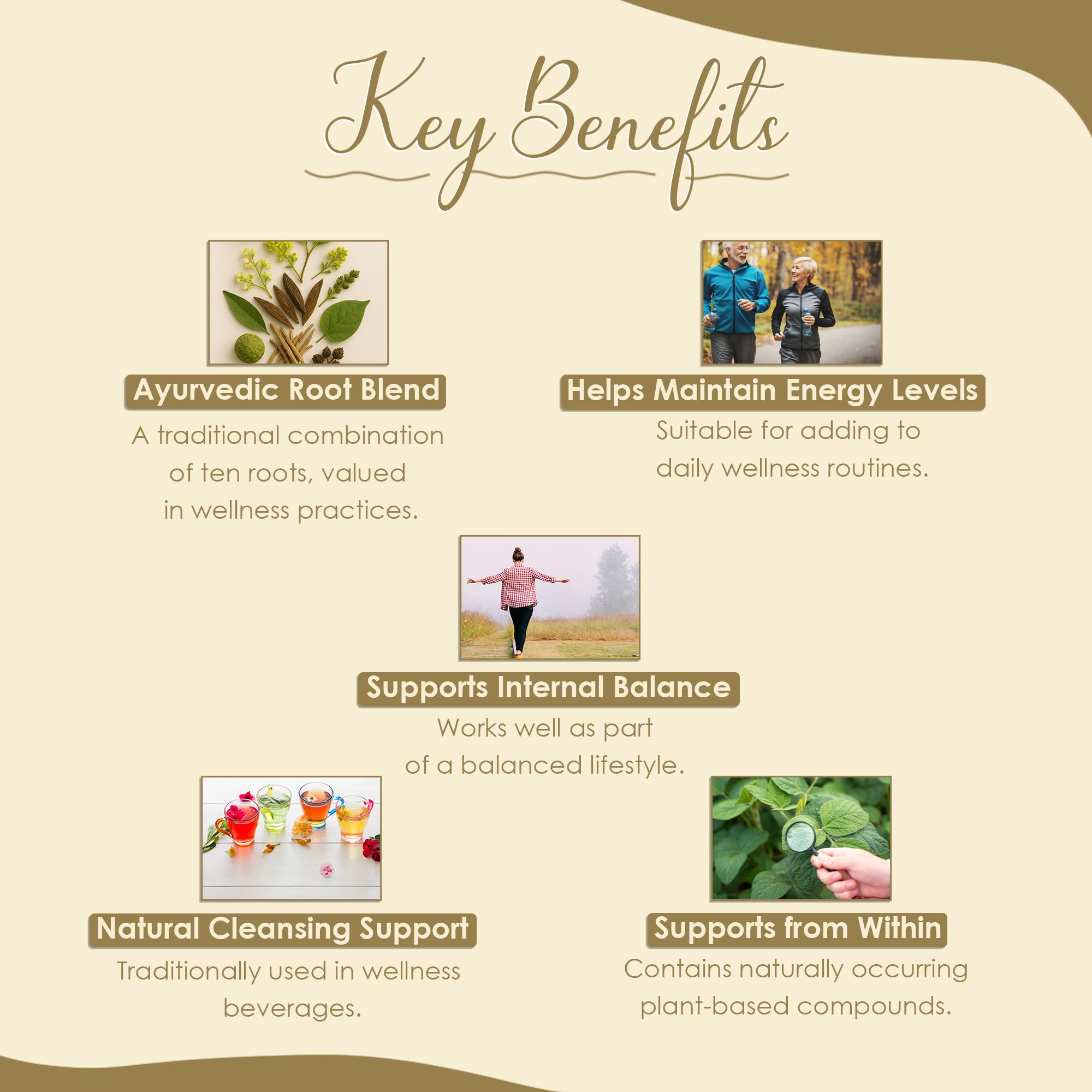 Mi Nature Dashamoola powder | 227g (8oz) | Herbal Health Care Blend | Made with 10 Traditional Herbs | Pure & Natural - Image 3