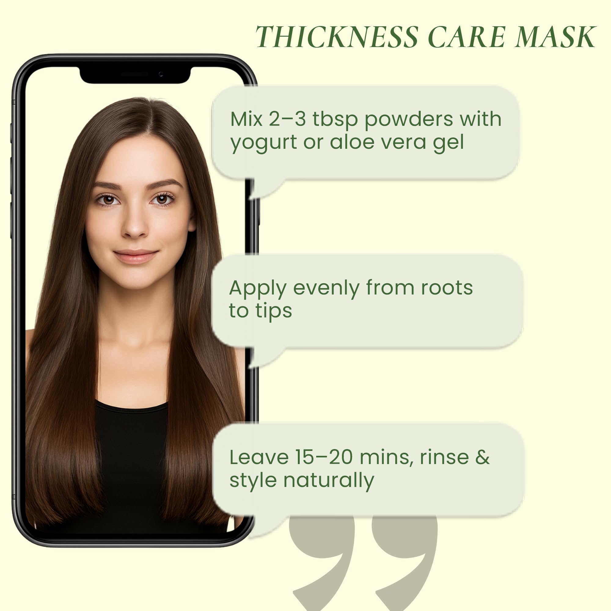 Mi Nature Hair Thickness Combo | 300g (100g x 3) with Applicator | Bhringraj, Shikakai & Amla | Herbal Hair Care | Plant-Based Formula for Fuller-Looking Hair - Image 6