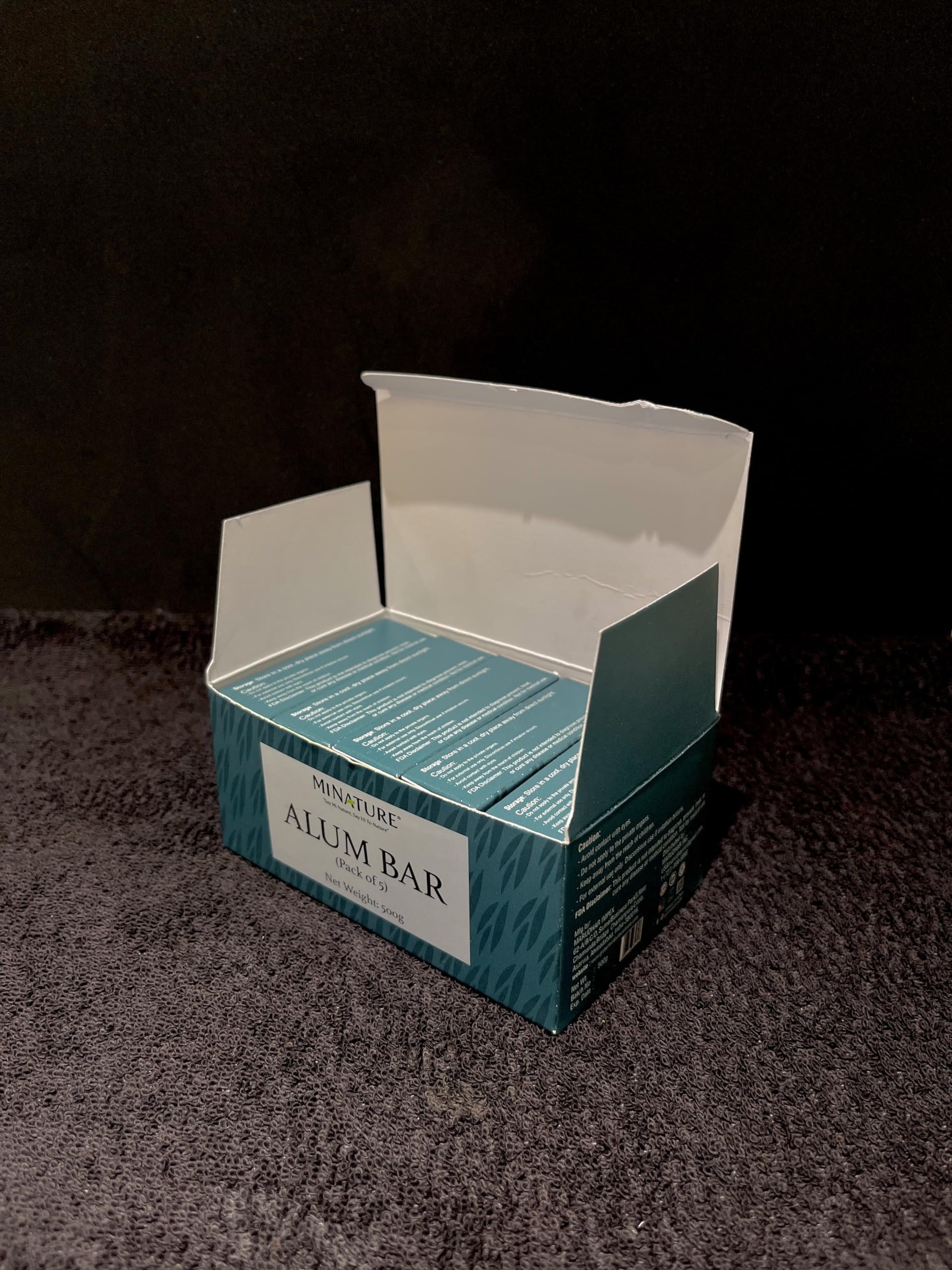 Mi Nature Pure Alum Bar Pack of 5(100g*5) |Natural Phitkari Block |Potassium Alum Stone |Shaving Bar |Skin Astringent |Water Clarifier |Odor Control - Image 4