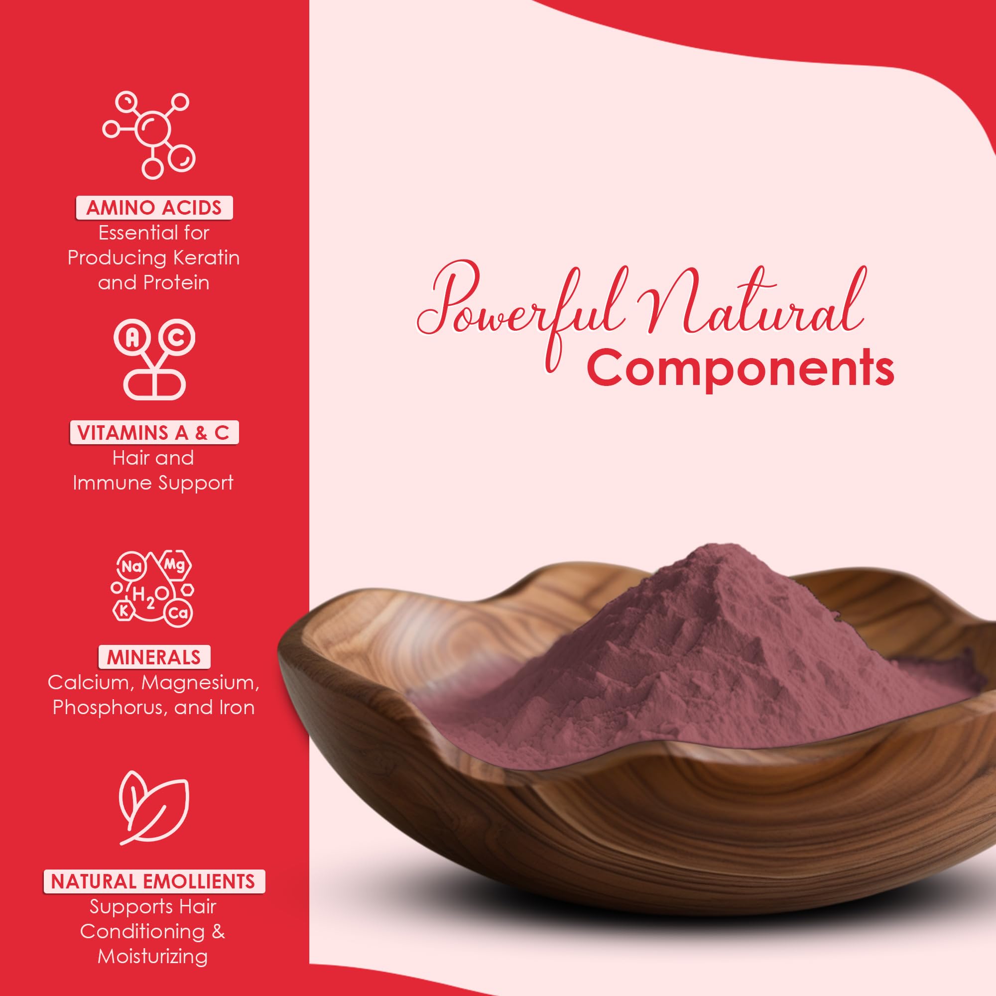 minature 100% Pure Hibiscus (Gudhal) Powder 114g (4 oz) | 100% Natural (Sabdariffa) Powderfor Hair Care, Face Pack, Tea & DIY Herbal Remedies - Image 4