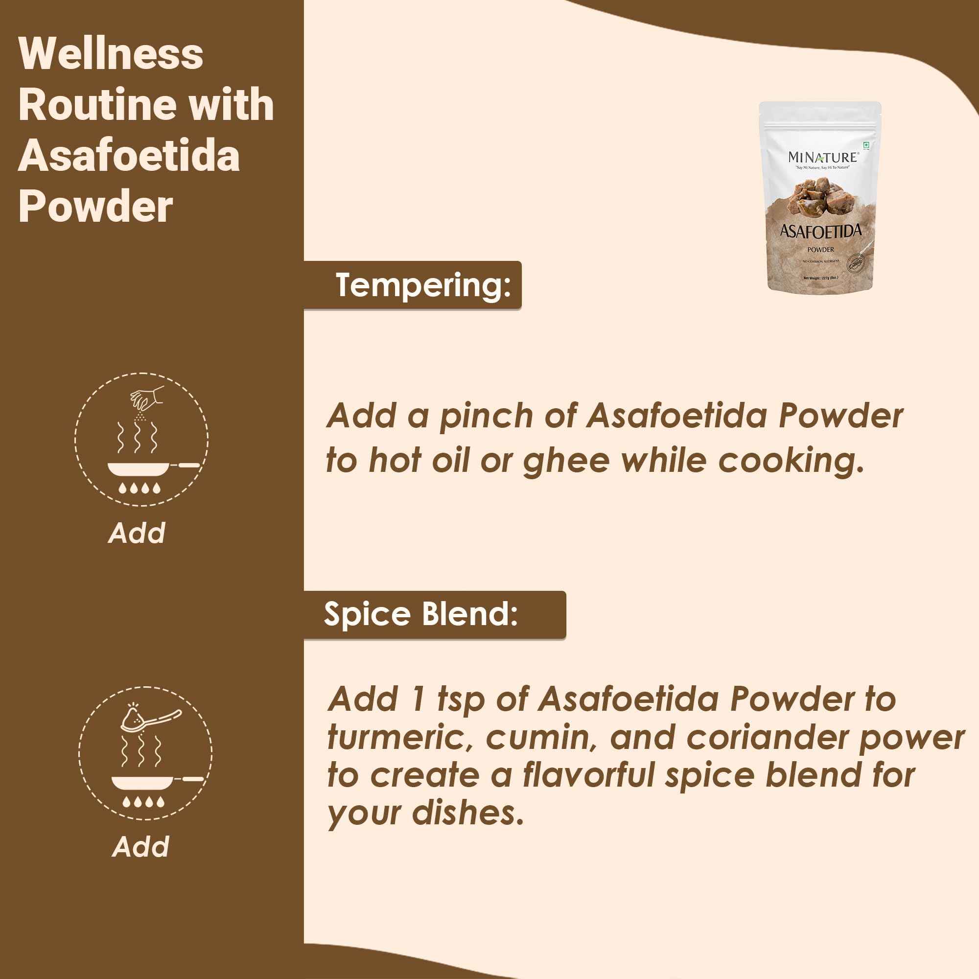 Minature Asafoetida Powder (Hing) | Natural Indian Spice 454g (16oz)| Heeng Powder | Authentic Cooking Ingredient from India - Image 5