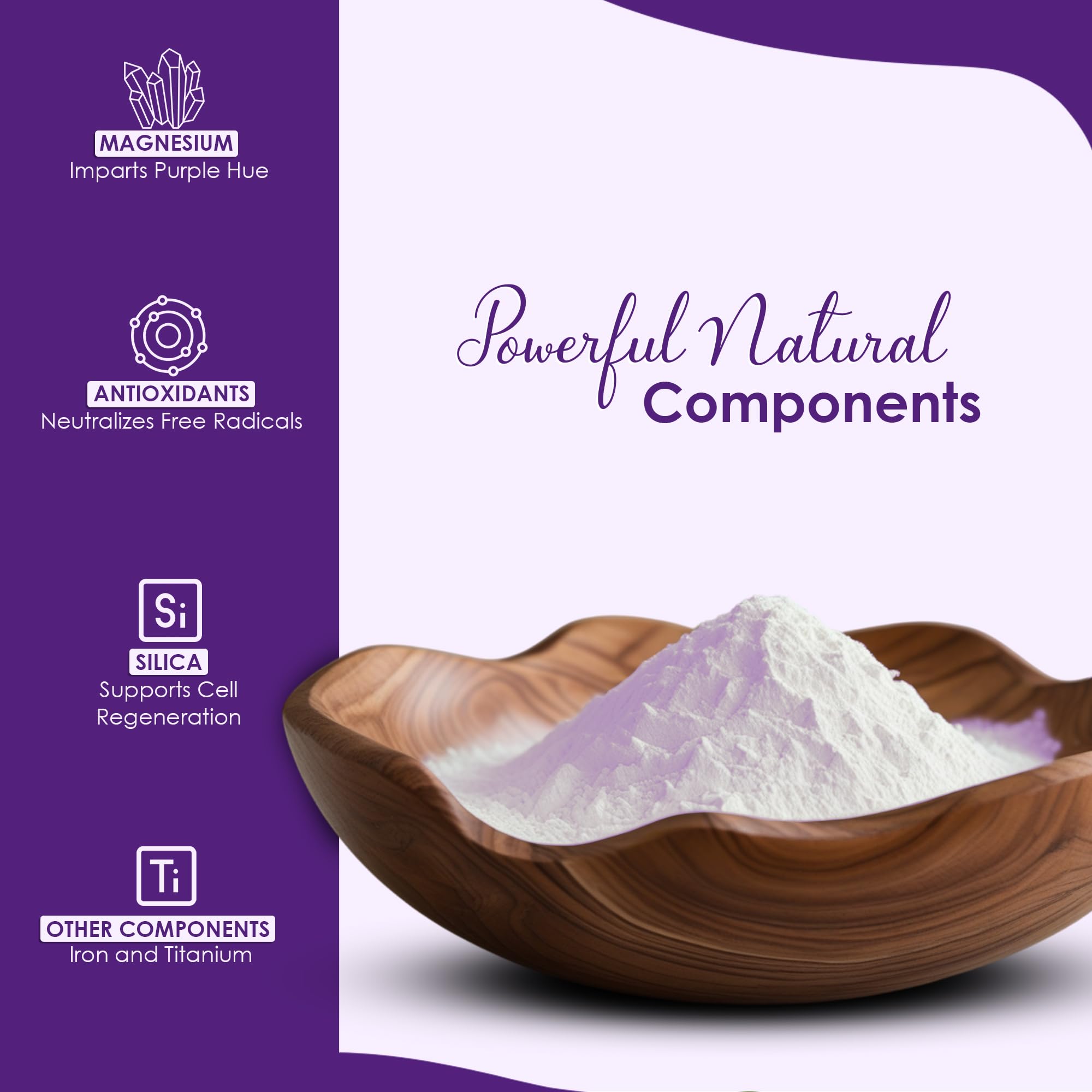 Brazilian Purple Clay Powder by mi nature | For Detoxifying Skin | Natural Herbal Skin Care |Facial Cleansing mask | Use to make Masks, Creams, Scrubs, Bath Bombs, Body Wash and Soaps | 100g (3.5Oz) - Image 4