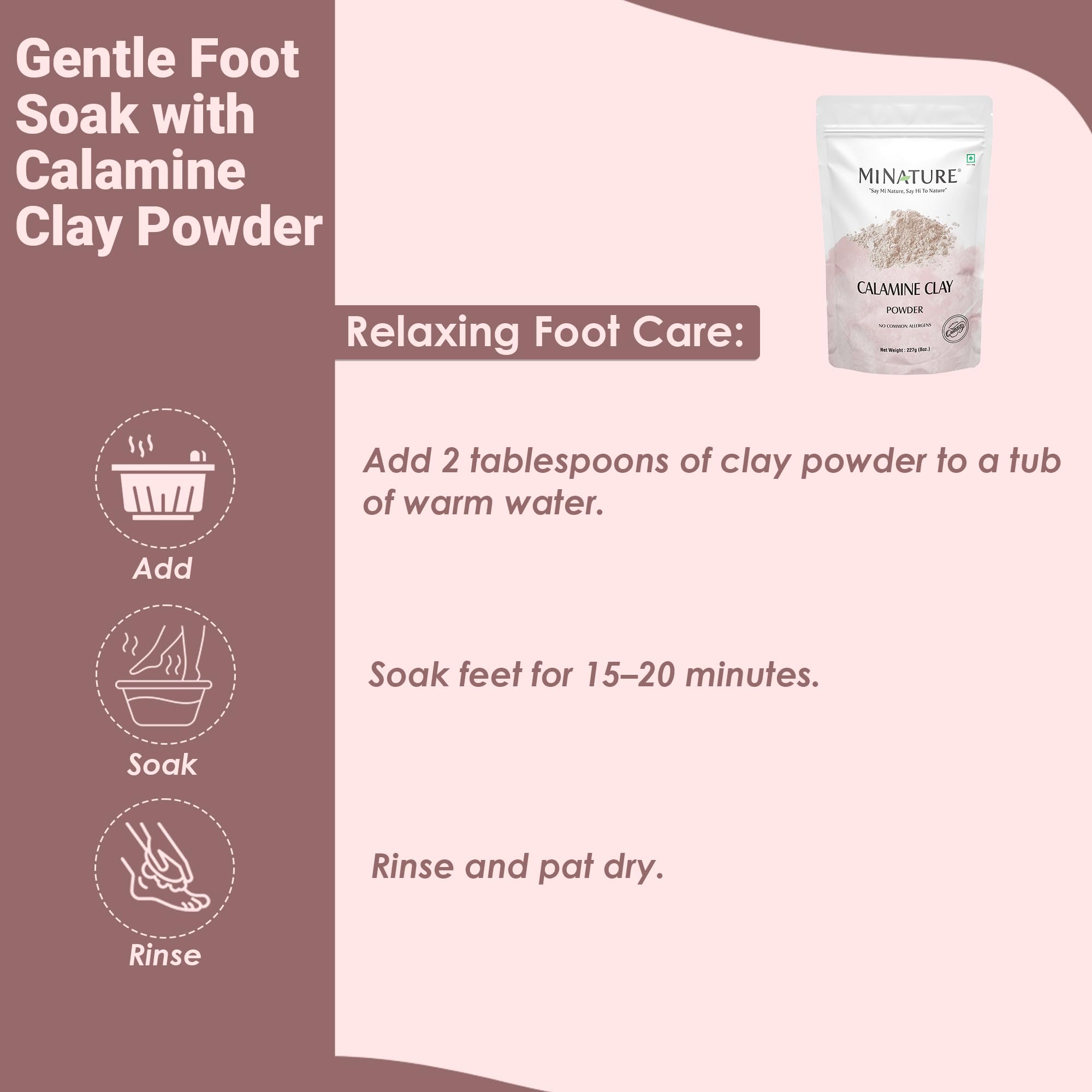 minature Calamine Clay Powder| 227g (8oz) | Pure & Natural | For DIY Face Mask, Scrub, Soaps & Bath Bombs | For All Skin Types | Gentle Cleansing, & Unisex Care - Image 7