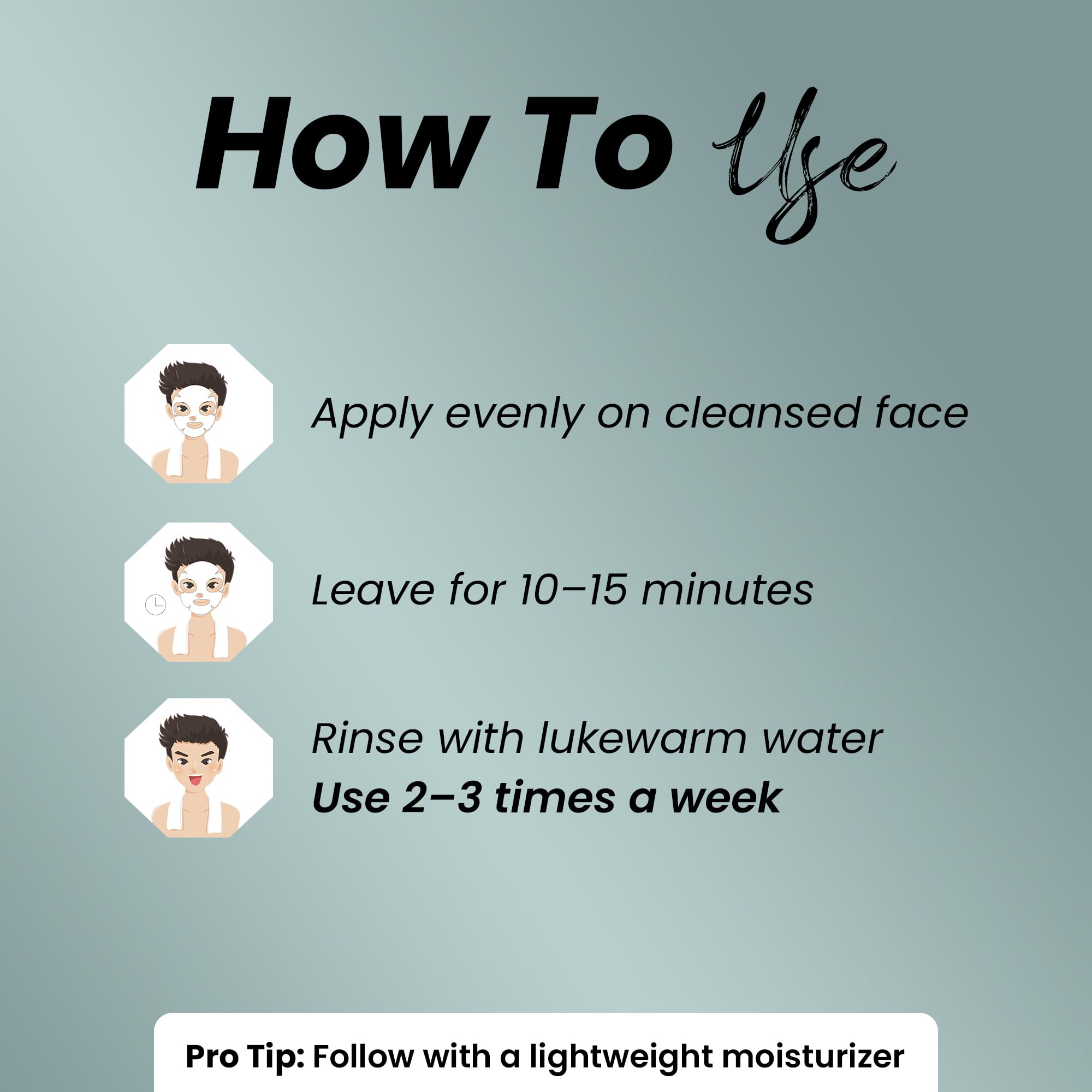 minature Charcoal Detox Clay Mask for Men | 50g – With Bamboo Charcoal, Vitamin B5 & Vitamin E | Purify, Balance & Refresh | Free from Parabens, Sulfates & Cruelty - Image 5