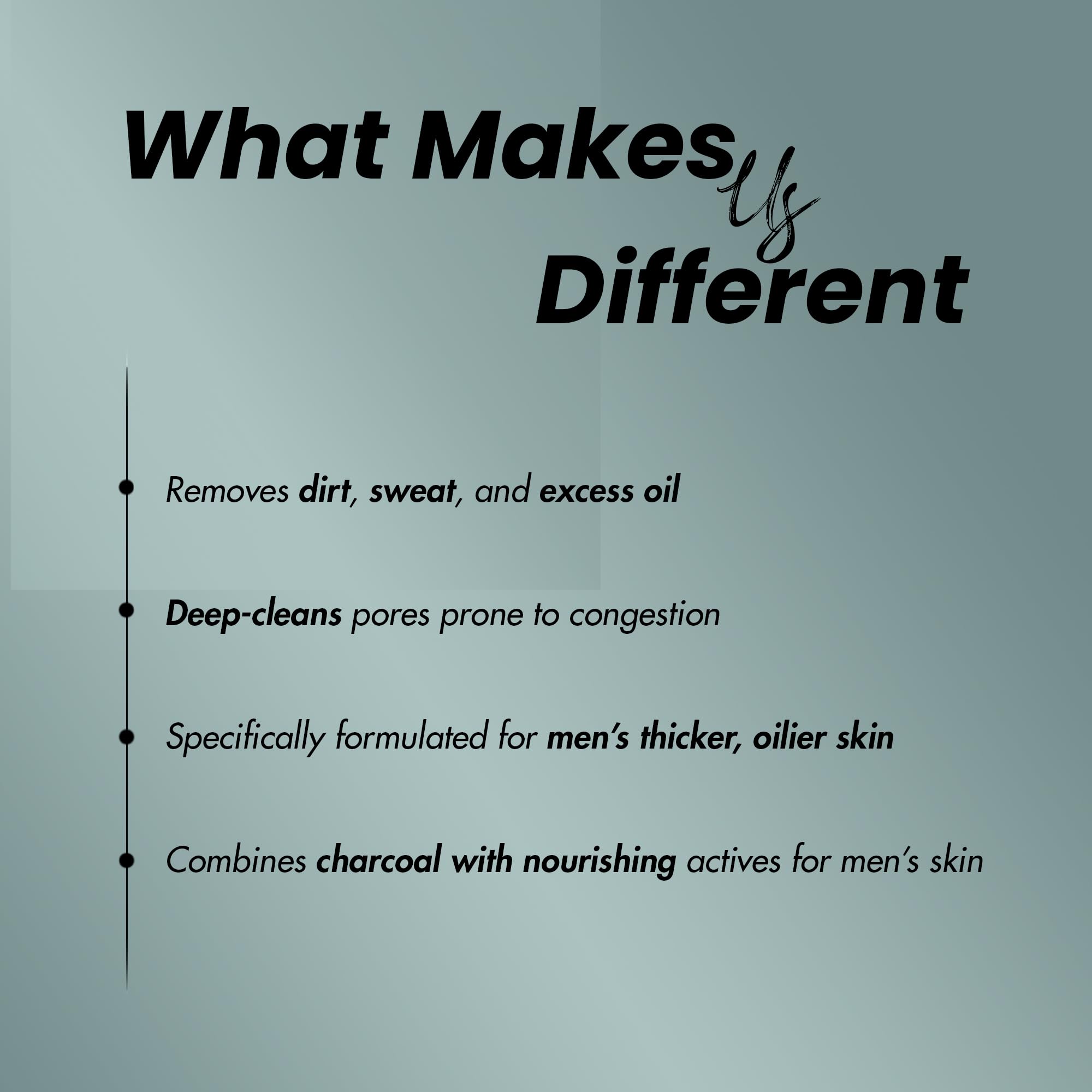 minature Charcoal Detox Clay Mask for Men | 50g – With Bamboo Charcoal, Vitamin B5 & Vitamin E | Purify, Balance & Refresh | Free from Parabens, Sulfates & Cruelty - Image 6