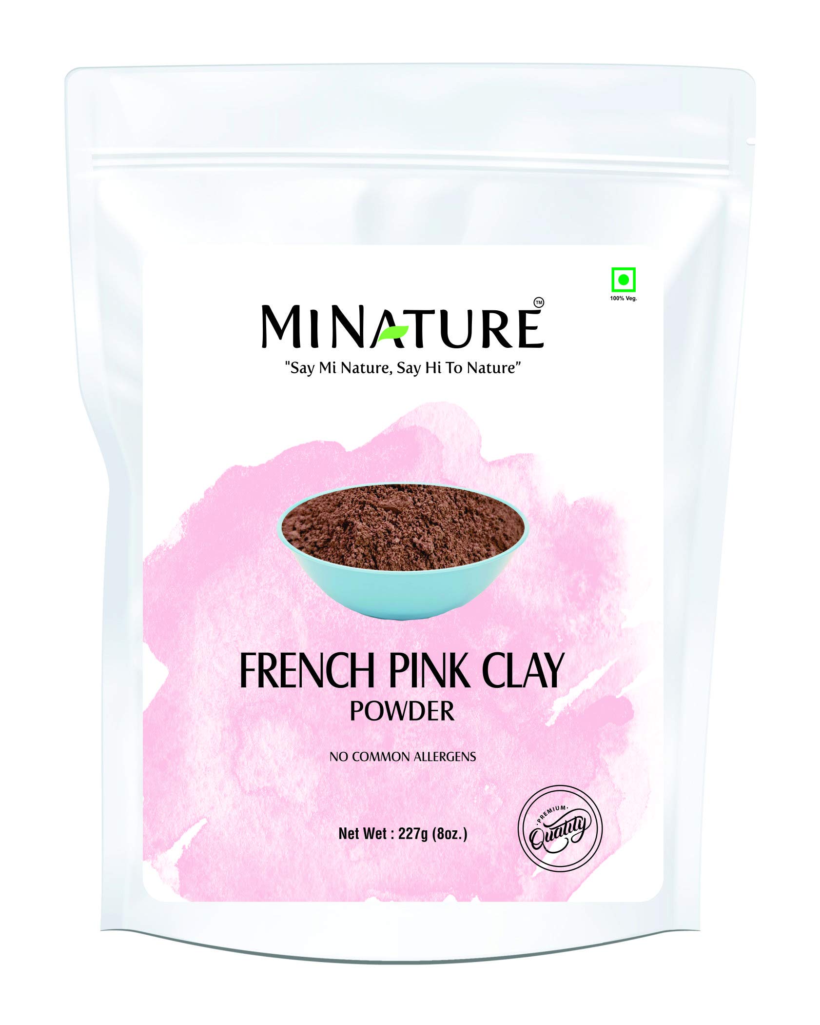 minature Combo French Green clay and French Pink clay powder 227g(8oz) | All skin types| 100% Natural | Soap making, Face pack - Image 3