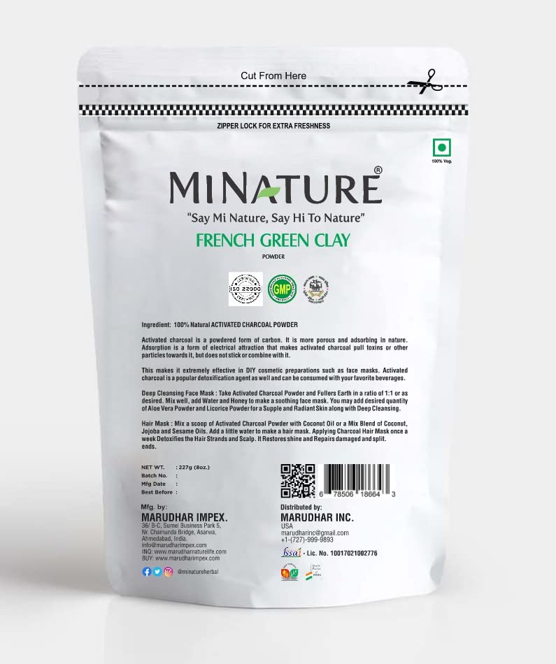 minature Combo French Green clay and French Pink clay powder 227g(8oz) | All skin types| 100% Natural | Soap making, Face pack - Image 4