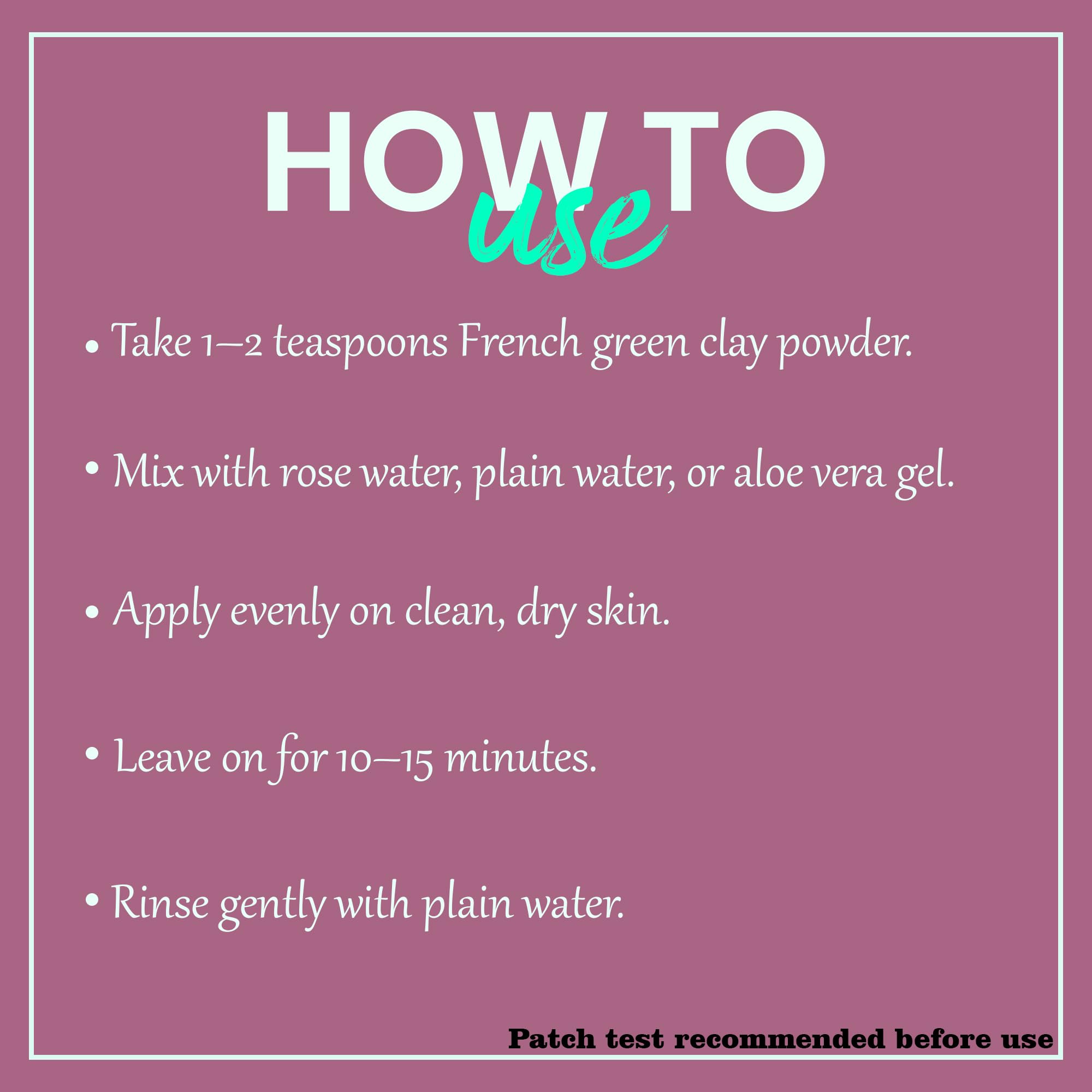 minature French Green Clay Powder| Montmorillonite |for Skincare Face Masks, Face Scrubs, Body Cleansers| Pure & Natural Detoxifier For All Skin Types | 227G(8 Oz) - Image 4