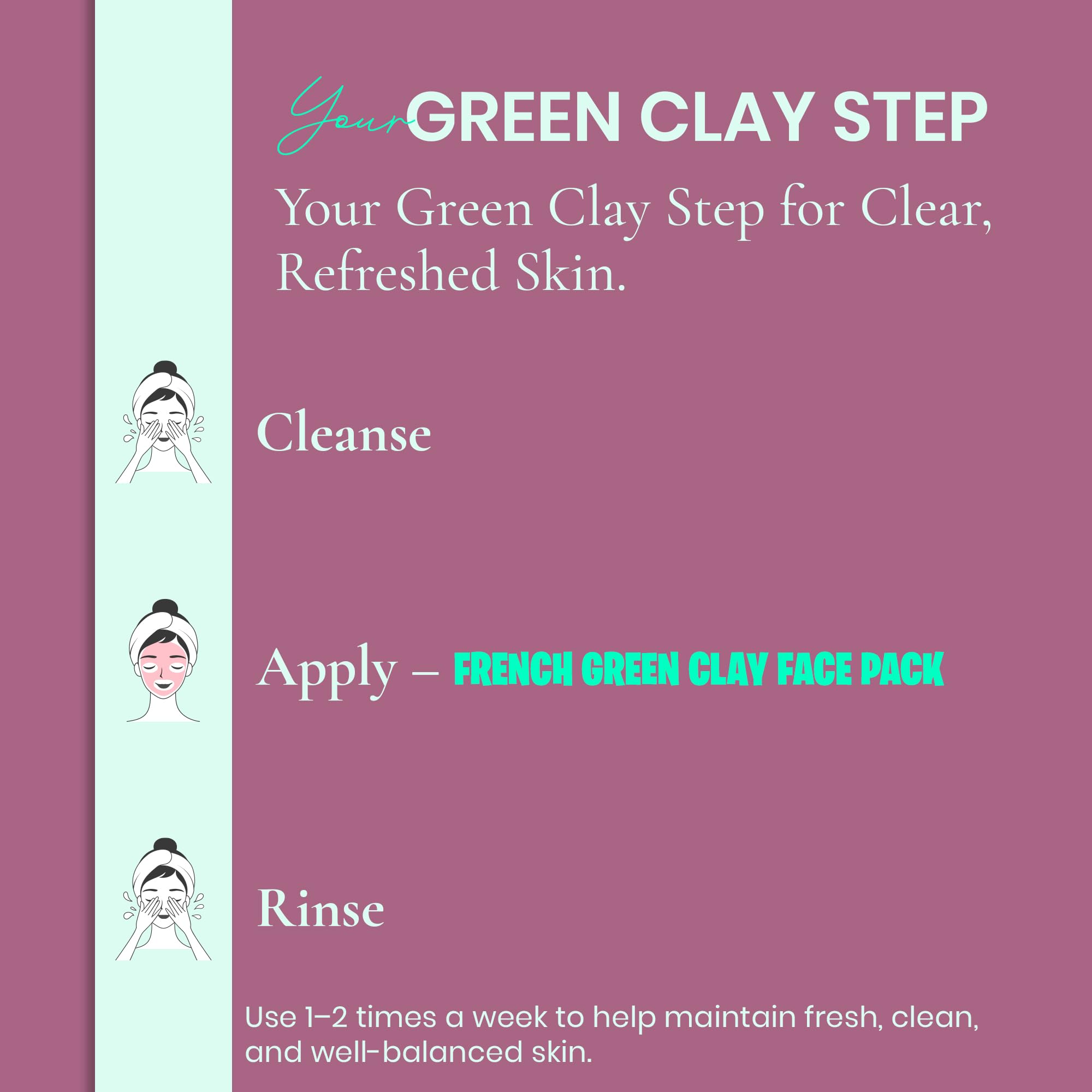 minature French Green Clay Powder| Montmorillonite |for Skincare Face Masks, Face Scrubs, Body Cleansers| Pure & Natural Detoxifier For All Skin Types | 227G(8 Oz) - Image 5