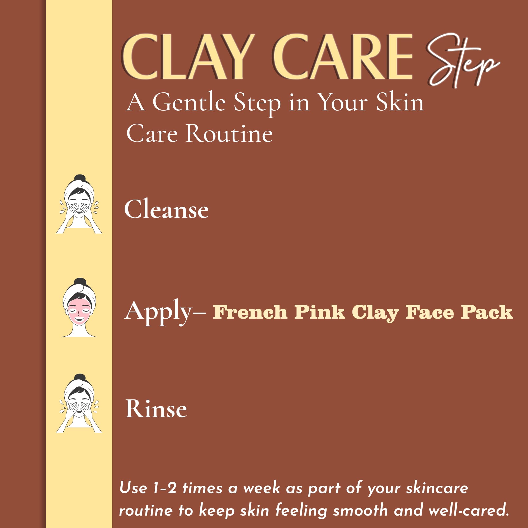 minature French Pink Clay powder| 227g(8 oz) (½ pound) | Montmorillonite Pink-Clay | French Rose Clay | Face mask | natural powder - Image 5