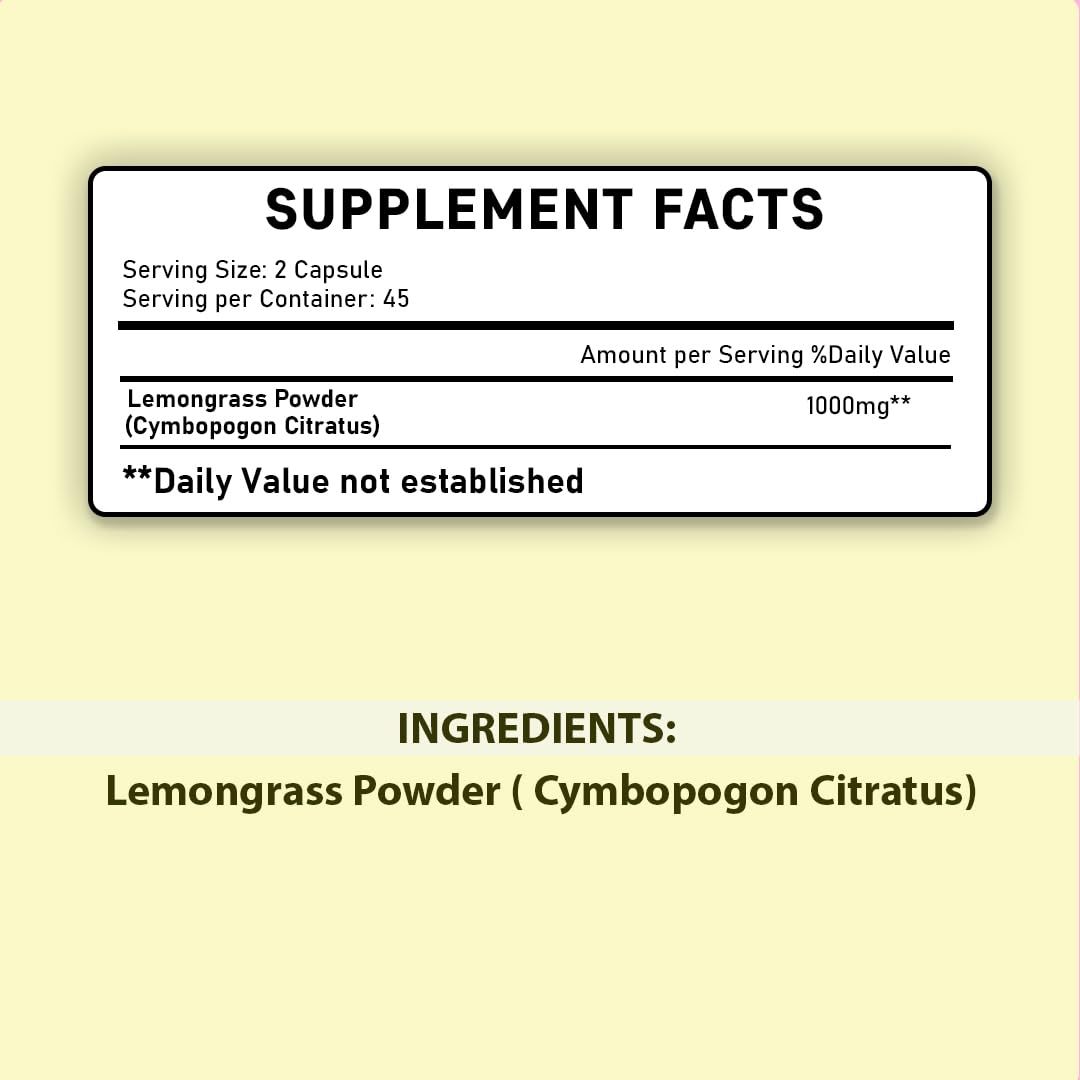 minature Lemongrass Tablets (Cymbopogon) | Made with 100% Pure Lemongrass Powder | 90 Veg Tablets - Image 5