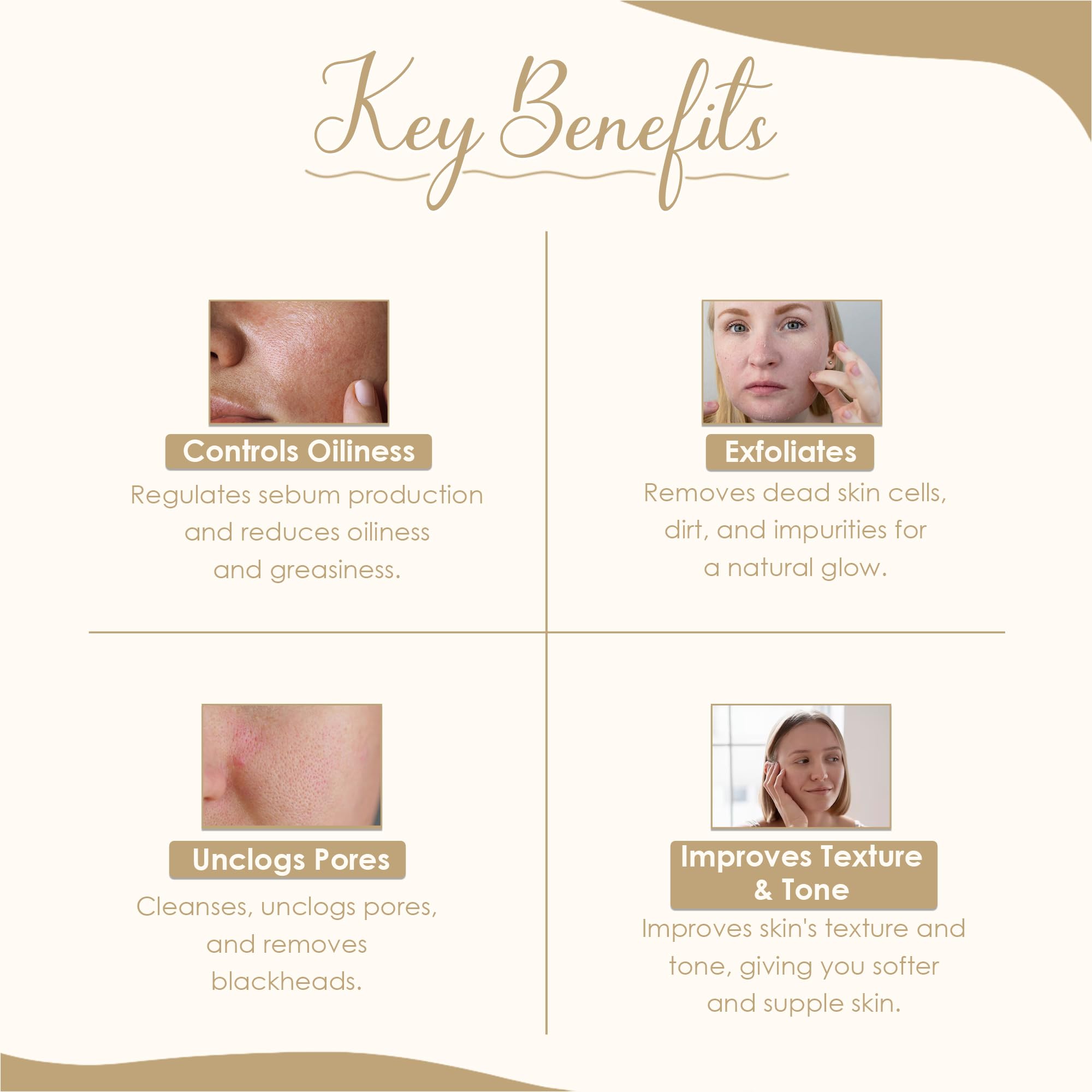 minature Moroccan Rhassoul Nude (Ghassoul) Clay Powder 227g (8oz) |Premium Face Mask & Hair Cleanser | DIY Cosmetics |Skin & Hair Care - Image 3