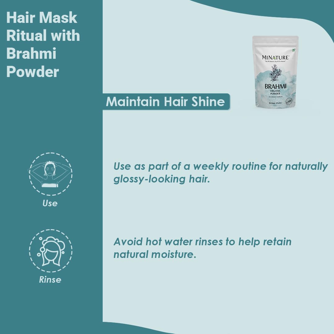 minature Organic Brahmi Powder (Bacopa Monnieri) - 227 g / 8 OZ / 1/2 lb | Promotes Hair Growth - Image 7