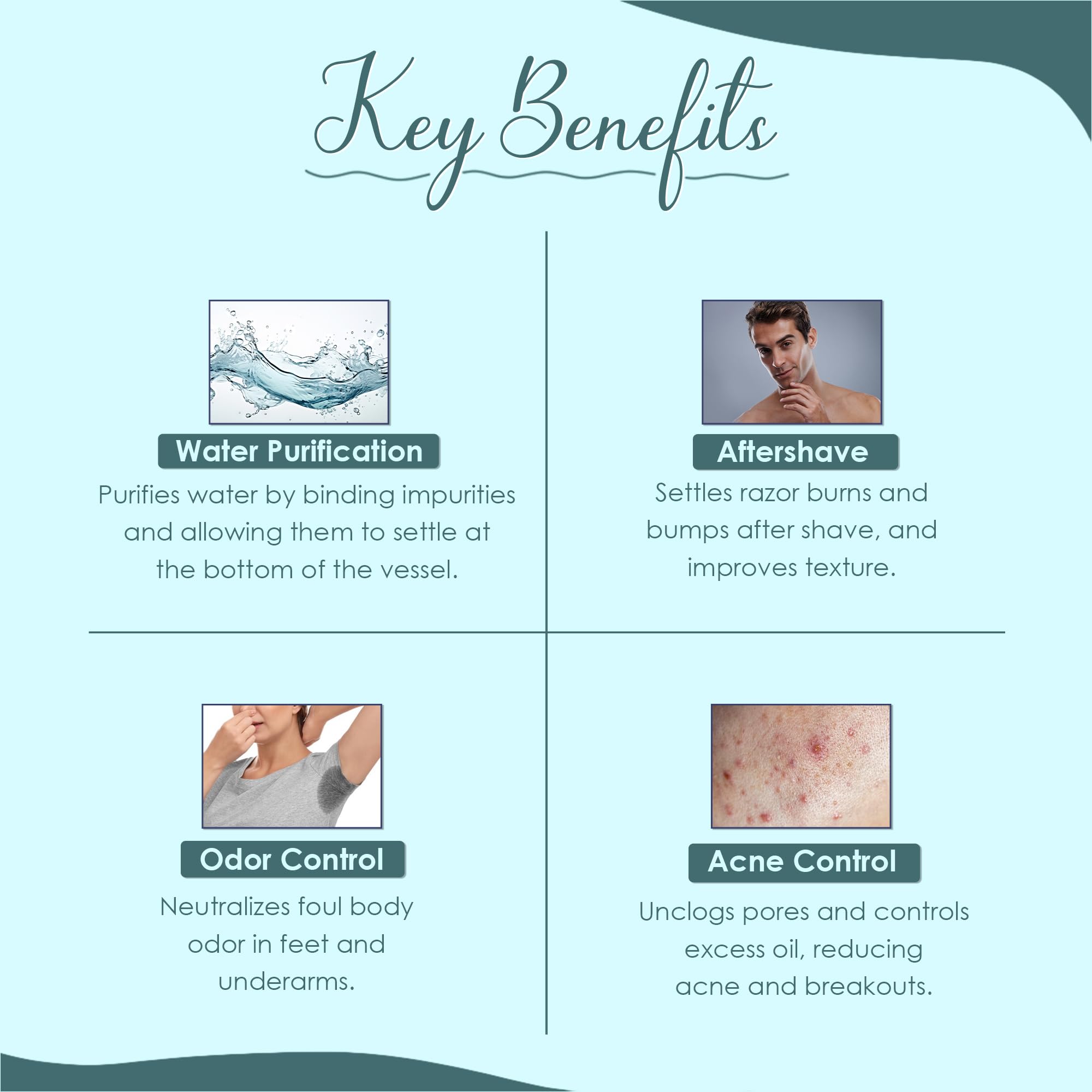 minature Potassium Alum Stone 250g |Phitkari Block| Pure Fitkari for Post Shave Care | Skin Care & Multiple Uses| Natural Deodorant - Image 3