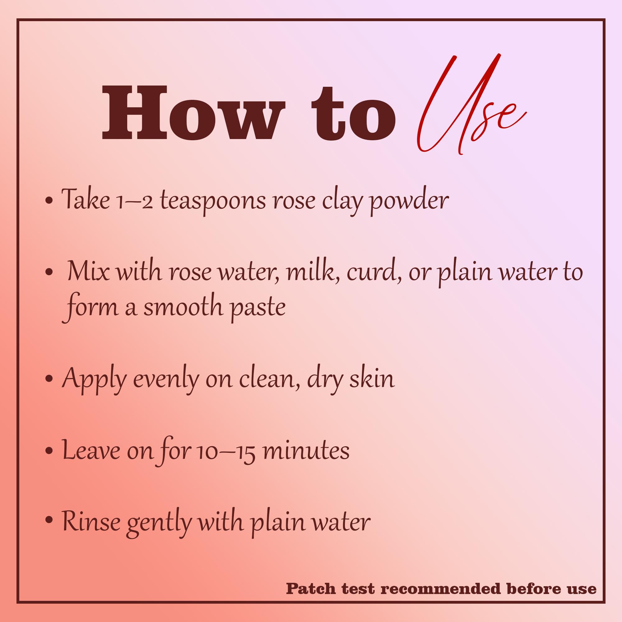 minature Pure Rose Clay 227g (8oz) | 100% Natural Premium Pink Kaolin Powder for Facial Masks & Cleansing | All Skin Types - Image 3