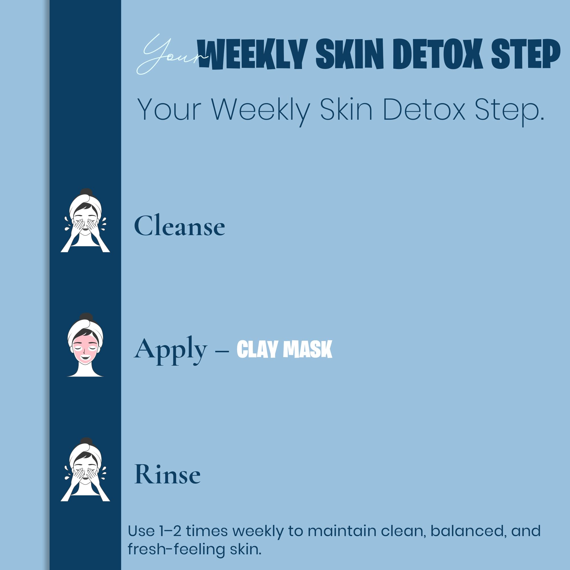 minature Serbian 227g (8oz) |Cambrian Clay for Face, Body & Hair Care|Face Masks & Hair Masks | Blue Powder - Image 5