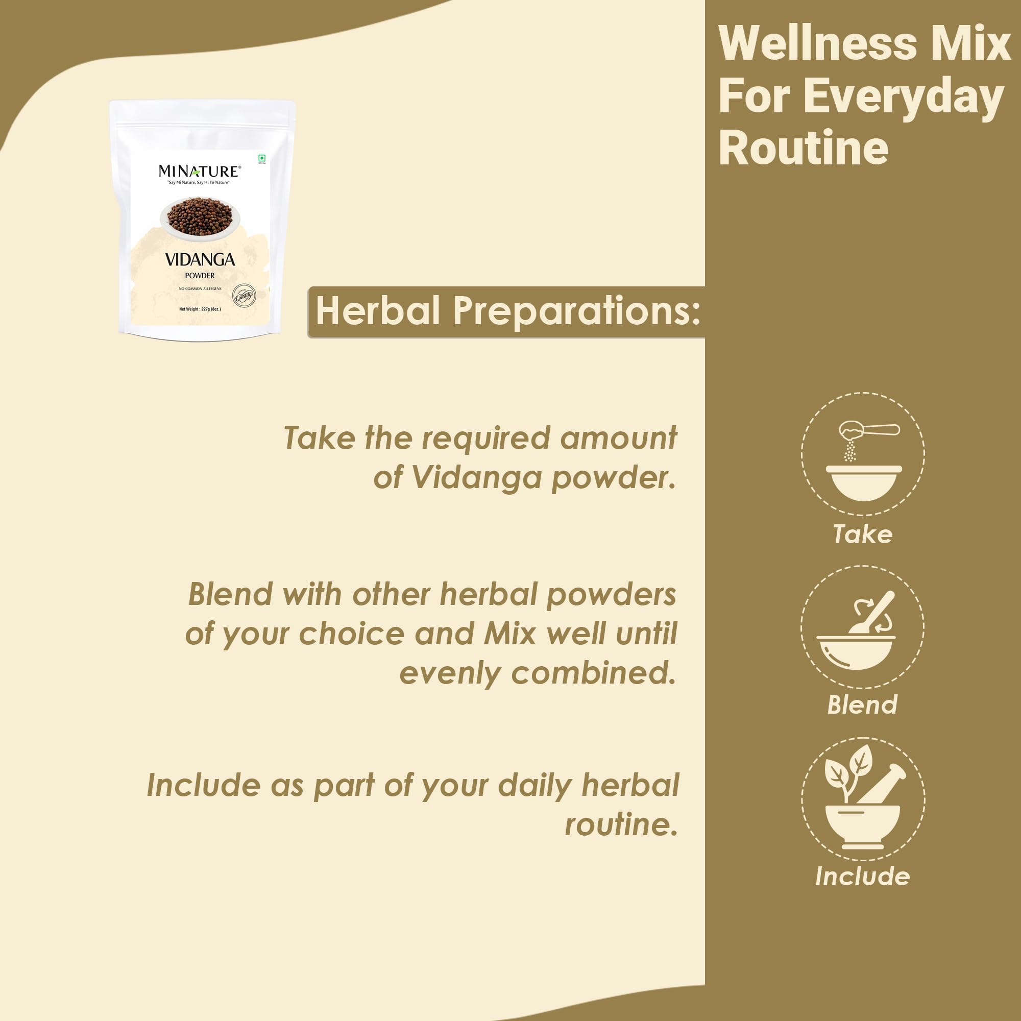 minature Vidanga Powder (Embelia Ribes)| Pure and Natural | Also Known as False Black Pepper | Vegan Gluten Free, No Artificial Added | Herbal Supplement | 227gram - Image 4