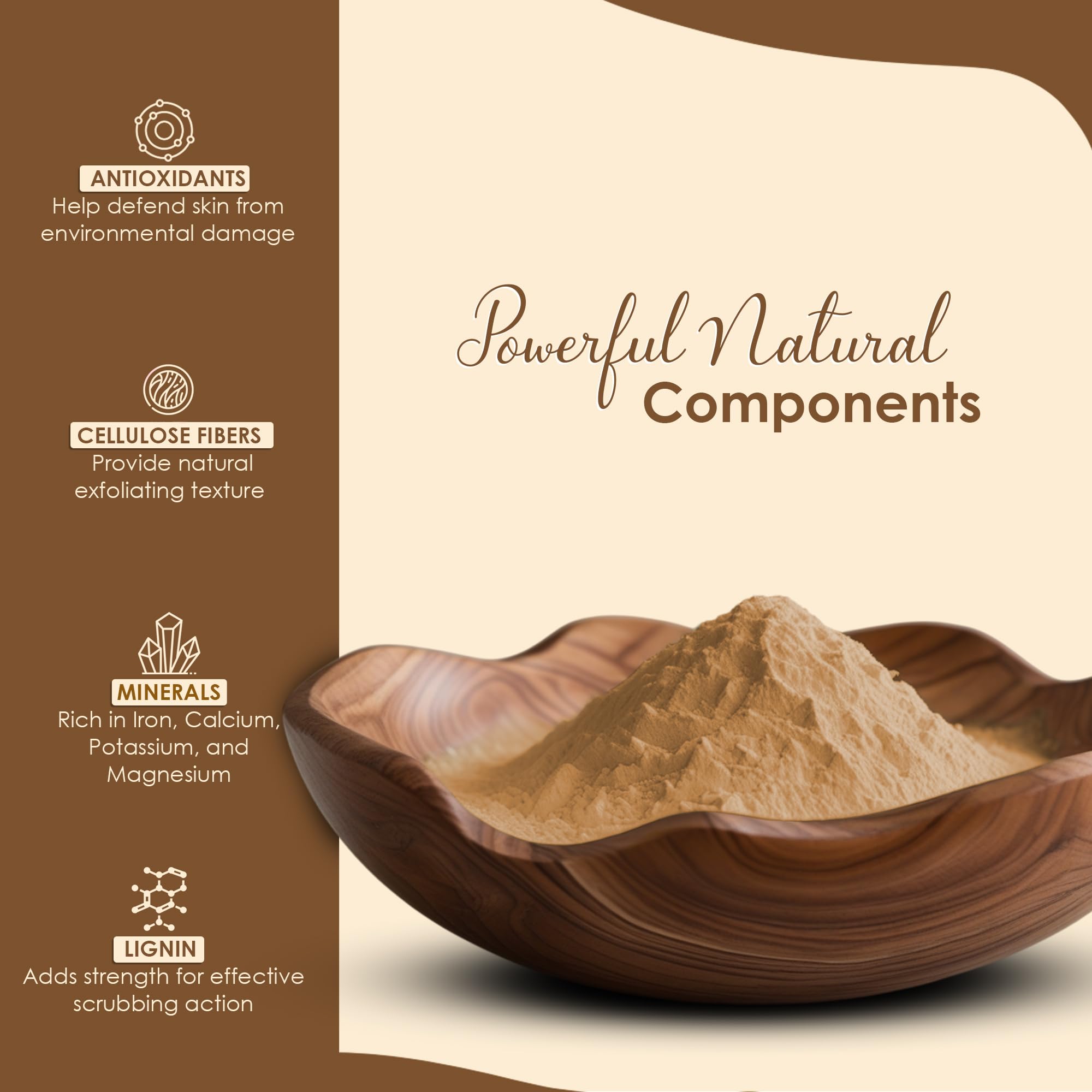 Natural Walnut Shell Powder with Resealable Zip Lock Pack, No Silica and Any Artificial Additives for Homemade Natural Scrub 227g, 1/2lbs, 8oz(packaging may vary) - Image 5