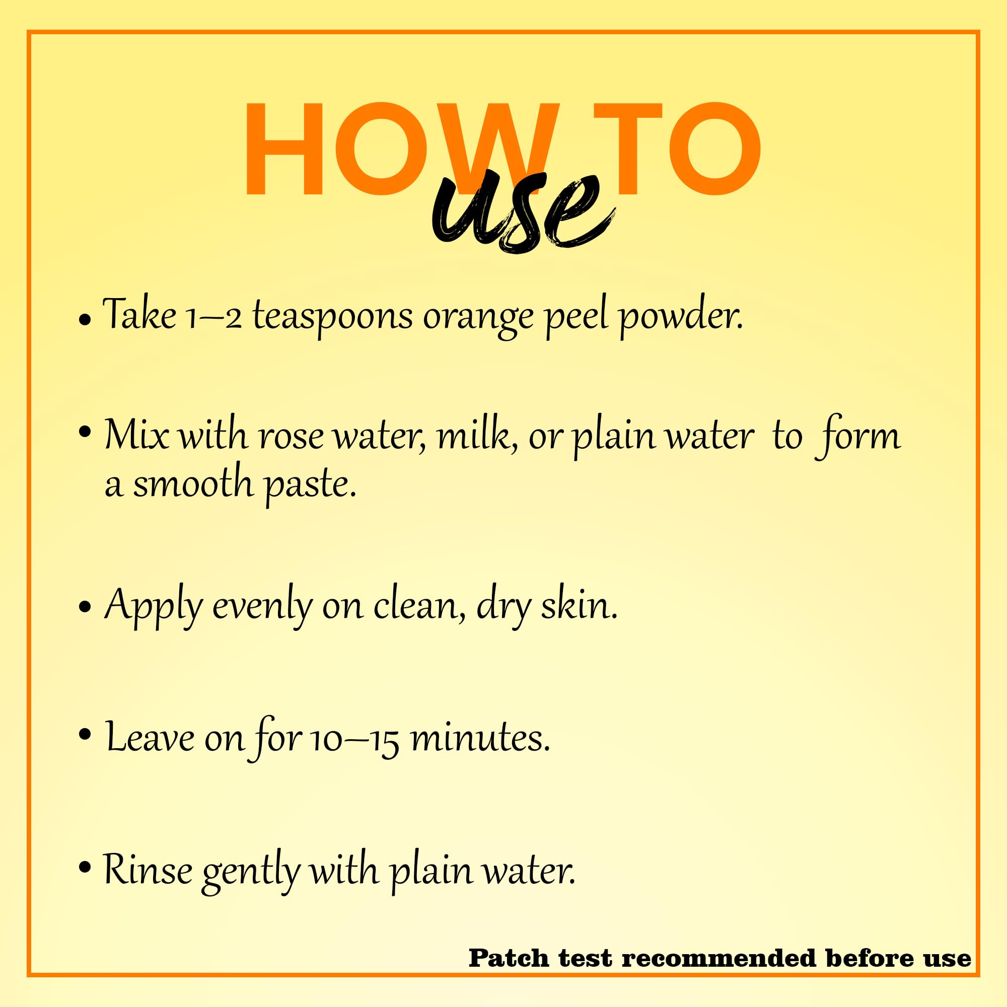 Orange Peel Powder by mi nature| Natural Citrus Aurantium Vitamin C | Ideal for DIY Face Pack| Face Cleansing, D-Tan & Oil Control face mask | Best For Skincare | No Additives Chemical | 100g(3.5oz) - Image 5