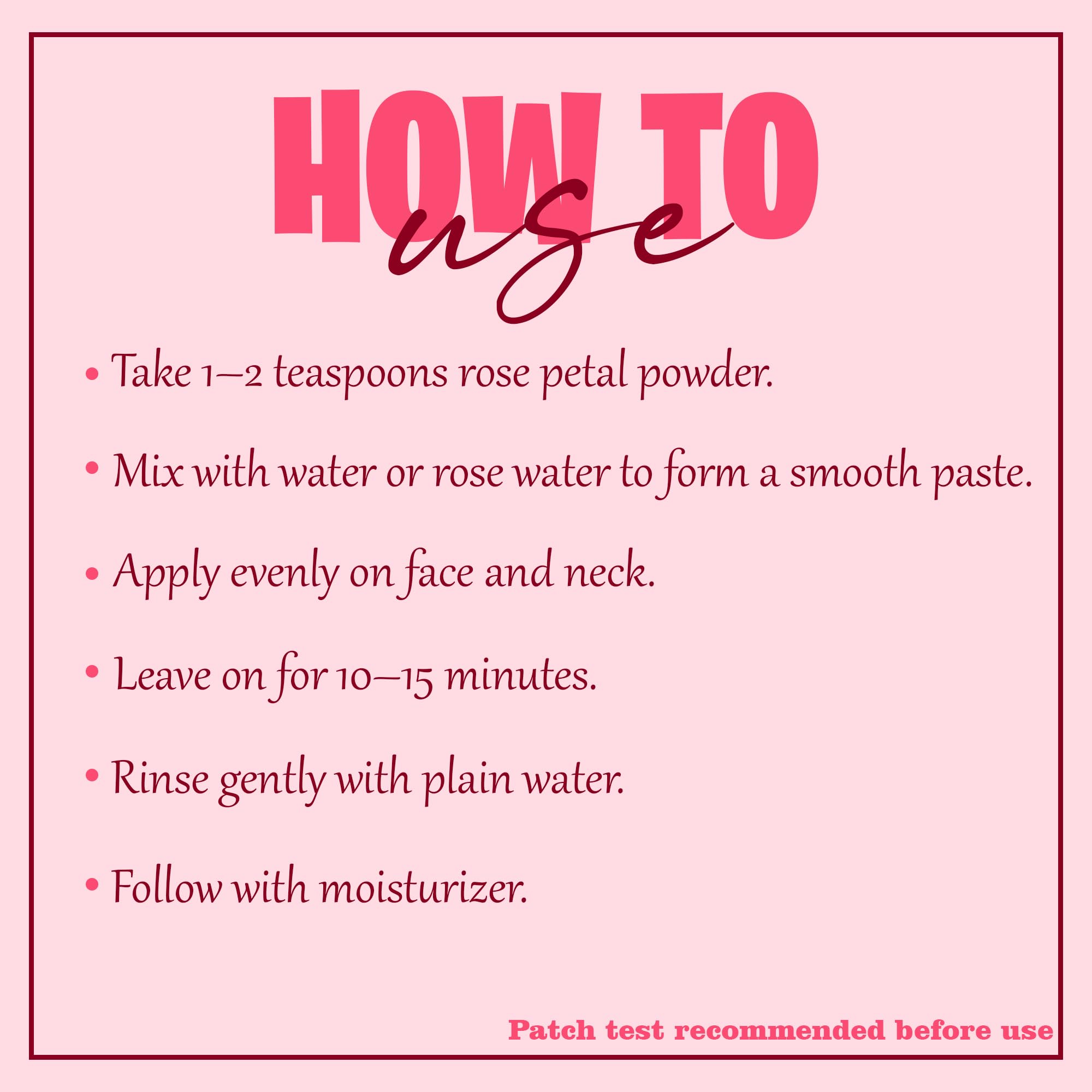 Rose petal powder by mi nature | 227 g (8 oz) (0.5 lb) | 100% Natural and Pure | Skin care | Chemical free | No added colours, no preservatives - Image 4